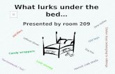 What lurks under the bed…