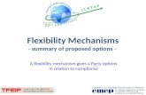 Flexibility  Mechanisms - summary of proposed options -