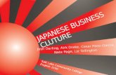 JAPANESE BUSINESS CLUTURE