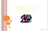 Module 4:  TEAMWORK and TIME Management and TEAM MANAGEMENT SKILLS