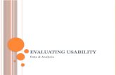 Evaluating Usability