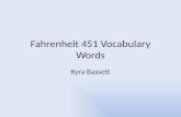 Fahrenheit 451 Vocabulary Words