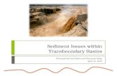 Sediment Issues within  Transboundary  Basins