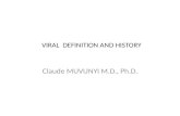 VIRAL   DEFINITION AND HISTORY