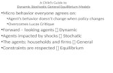 A Child’s Guide to  Dynamic Stochastic General Equilibrium Models