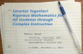 Smarter Together! Rigorous Mathematics for All Students through Complex Instruction