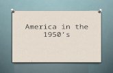 America in the 1950’s