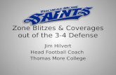 Zone Blitzes &  Coverages  out of the 3-4 Defense