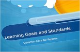Learning Goals and Standards