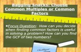 Bagging Snacks: Choose Common Multiples or Common Factors