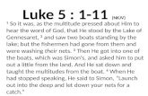 Luke 5 : 1-11  (NKJV)