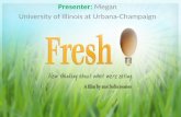 Presenter :  Megan University of Illinois at Urbana-Champaign