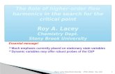 The Role of  higher-order  flow harmonics in the search for the critical point Roy A.  Lacey