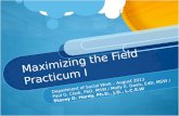 Maximizing the Field  Practicum I