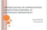 Opportunities of  Improvement in Infection  Control  at Outpatient Department