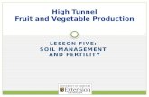 High Tunnel Fruit and Vegetable Production
