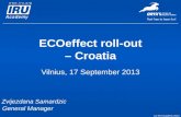 ECOeffect  roll-out –  Croatia