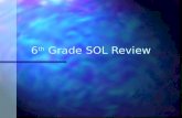6 th  Grade SOL Review