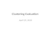 Clustering  Evaluation