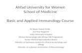 Ahfad  University for Women School of Medicine Basic and Applied Immunology Course