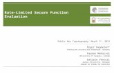 Rate-Limited Secure Function Evaluation