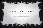 Games that teach