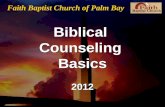 Biblical  Counseling  Basics 2012