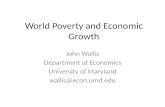 World Poverty and Economic Growth