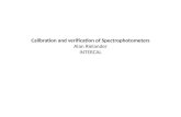 Calibration and verification of Spectrophotometers Alan  Rielander INTERCAL