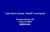 Track Short Course:  TrackRT  commands