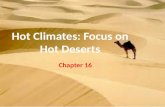 Hot Climates: Focus on Hot Deserts