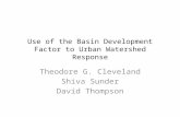 Use of the Basin Development Factor to Urban Watershed Response