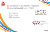 ECC initiatives on spectrum for Programme Making and Special Events - PMSE