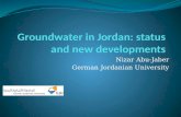 Groundwater  in Jordan: status and new  developments