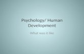 Psychology/ Human Development