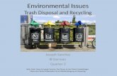 Environmental Issues Trash Disposal and Recycling