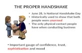 THE PROPER HANDSHAKE