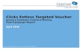 Clicks  Eetless  Targeted Voucher January Cashback ClubCard Mailing Post-Campaign Report