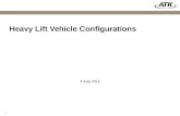 Heavy Lift Vehicle Configurations