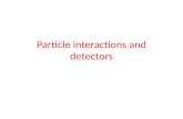 Particle interactions  and  detectors