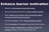 Enhance learner motivation