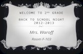 Welcome to 2 nd  Grade back to school night    2012-2013