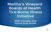 Martha’s Vineyard  Boards of Health  Tick-Borne Illness Initiative