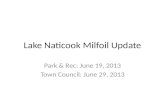 Lake Naticook Milfoil Update