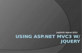 Using ASP.NET MVC3 w/  JQuery