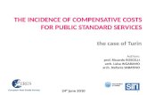 THE INCIDENCE OF COMPENSATIVE COSTS FOR PUBLIC STANDARD SERVICES