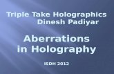 Triple Take  Holographics Dinesh Padiyar Aberrations in Holography ISDH 2012