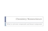 Chemistry Nomenclature