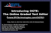 Introducing OGTE:  The Online Graded Text Editor (  )