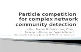 Particle competition  for complex network community detection